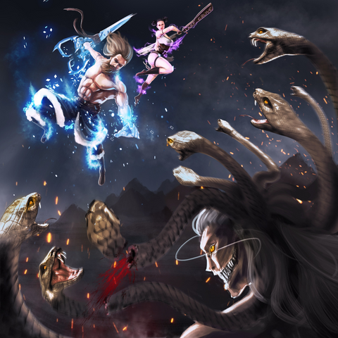 THE LEGENDARY BATTLE - FINAL FANTASY CUSTOM ARTWORK , Final Fantasy, Final Fantasy Custom Drawing, product:turn-me-other-gold