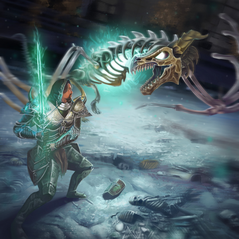 EPIC BATTLE - LORD OF THE RING CUSTOM DRAWING , Fanta, Fantasy, Lord of The Ring, other, product:turn-me-other-gold