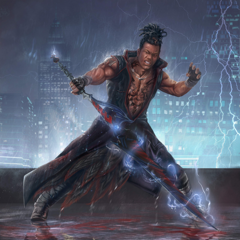 THE THUNDER BLADE - BOY CUSTOM ARTWORK , Custom Anime Portrait, Custom Artwork, Custom Drawing, other, product:turn-me-other-gold