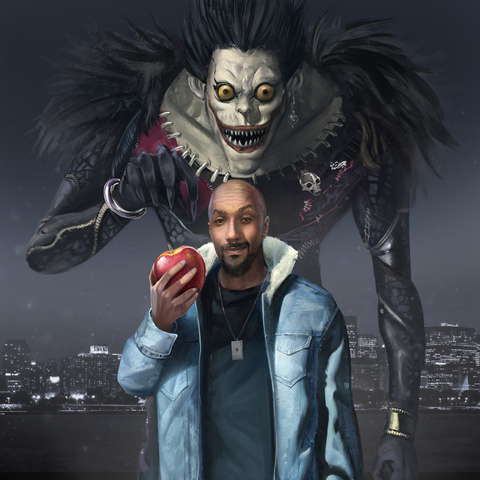 BECOMING A NEW GOD - DEATH NOTE CUSTOM DRAWING , Death Note, Death Note Custom Drawing, Kira, product:turn-me-other-gold