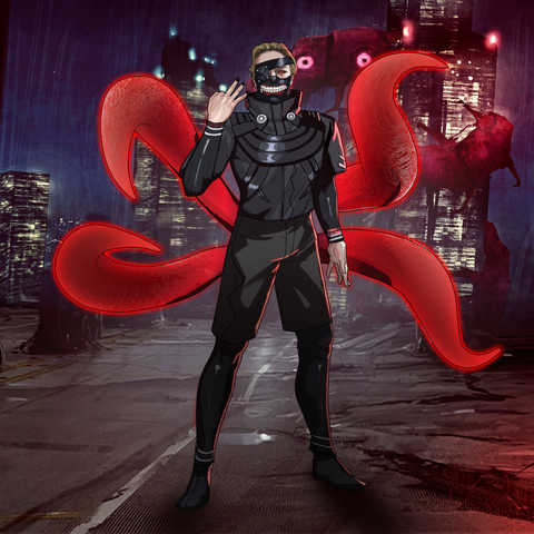 A ONE EYE GHOUL - TOKYO GHOUL CUSTOM DRAWING , Kaneki Ken, product:turn-me-ghoul, Tokyo Ghoul, Tokyo Ghoul Custom Drawing