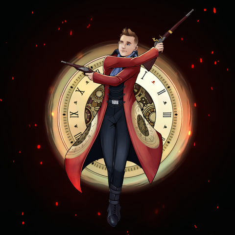 THE TIME HUNTER - DATE ALIVE CUSTOM DRAWING , Custom Drawing, Date Alive, Kurumi Tokisaki, product:turn-me-other