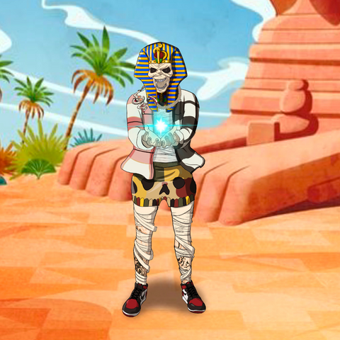 THE POWERFUL MUMMY - HORROR CUSTOM DRAWING , Custom Drawing, product:turn-me-other