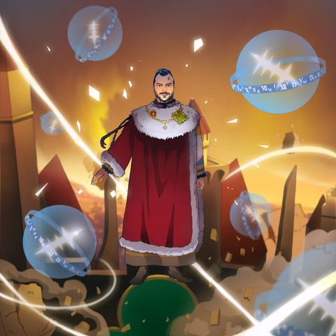 THE POWER OF MAGIC KING - BLACK CLOVER CUSTOM DRAWINGf , Black Clover, Black Clover Custom Drawing, product:turn-me-magic-knight