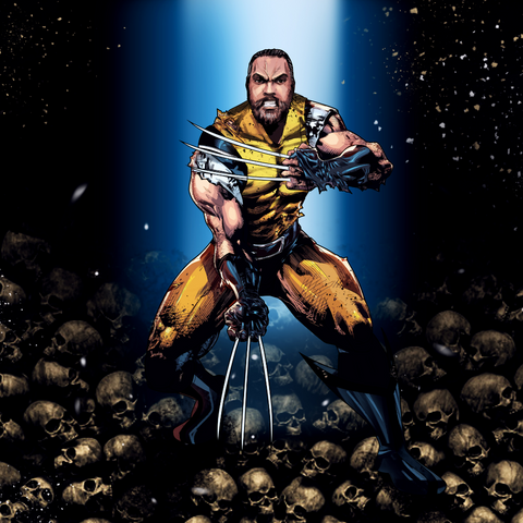 THE FIGHT IN HELL - X-MEN CUSTOM DRAWING , Marvel Custom Drawing, Marvel Hero, product:turn-me-marvel-hero, Wolverine, X-Men