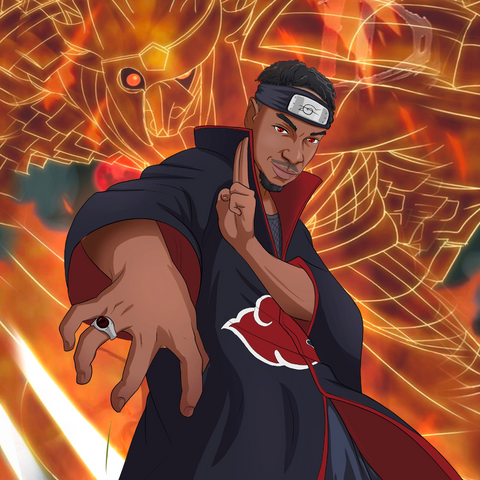 THE PERFECT SUSANOO - ITACHI CUSTOM PORTRAIT , Itachi, Itachi Custom Drawing, Itachi Uchiha, naruto, Naruto Custom Anime Portrait, Naruto Custom Drawing, ninja, product:turn-me-ninja