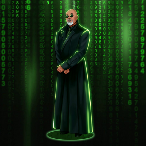 THE ZION'S SPIRITUAL FIGURE - THE MATRIX CUSTOM PORTRAIT , Morpheus, other, product:turn-me-other, The Matrix, The Matrix Custom Drawing