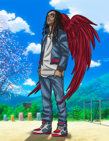 Welcome 2021! - My Hero Academia Custom Anime Portrait , Hawks, My Hero Academia, My Hero Academia Custom Anime Portrait, product:turn-me-hero, Welcome 2021!