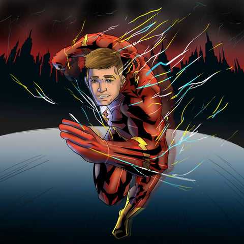 The Symbol of Justice , DC hero, product:turn-me-dc-hero, The Flash, The Symbol of Justice