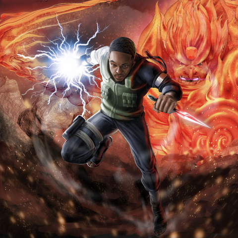 One Of Us - Naruto Personalized Digital Portraits , Kakashi, naruto, Naruto Personalized Digital Portraits, One Of Us, product:turn-me-ninja-gold