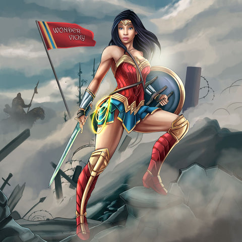 Warrior Of Justice , DC hero, DC Universe, product:turn-me-dc-hero, Warrior Of Justice, Wonder Woman