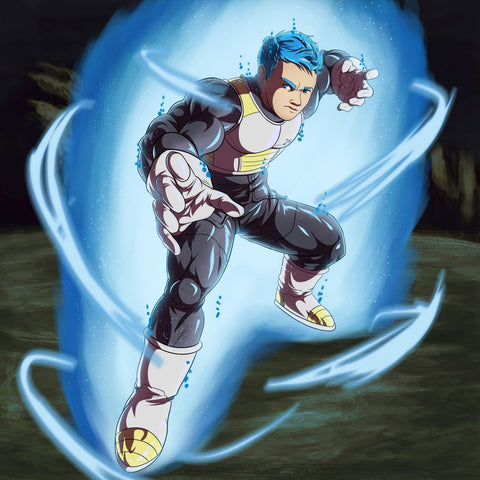 Matter of Fact - Dragon Ball Cartoon Illustration , Dragon Ball, Dragon Ball Cartoon Illustration, Matter of Fact, product:turn-me-saiyan, Vegeta