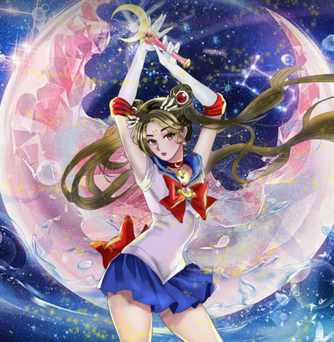 CHAMPION OF JUSTICE - SAILOR MOON CUSTOM ARTWORK , product:turn-me-other, Sailor Moon