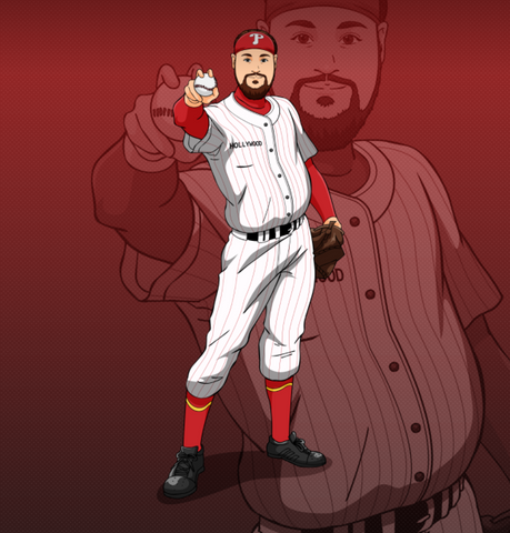 LET'S PLAY A SET - BASEBALL PLAYER CUSTOM ARTWORK , Baseball Player, other, product:turn-me-other