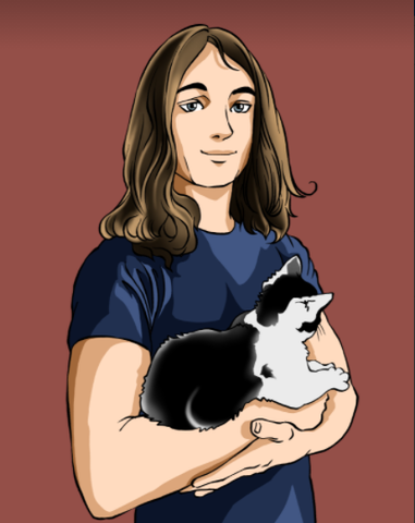 CATLOVER - CUSTOM ANIMATED PORTRAIT , Catlover, Custom Anime Portrait, custom art, customized portrait, product:turn-me-other