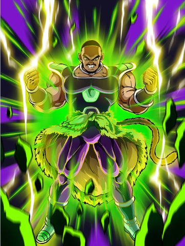 Burning Bright , Broly, Dragon Ball, product:turn-me-saiyan, Super Saiyan