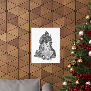 VEGETA SSJ4 BLACK & WHITE POSTER VEGETA SSJ4 BLACK & WHITE POSTER