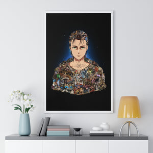 EREN YEAGER COLOR FRAMED POSTER EREN YEAGER COLOR FRAMED POSTER