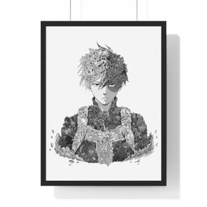 TODOROKI BLACK & WHITE FRAMED POSTER TODOROKI BLACK & WHITE FRAMED POSTER