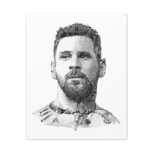 MESSI 2023 BLACK & WHITE CANVAS MESSI 2023 BLACK & WHITE CANVAS