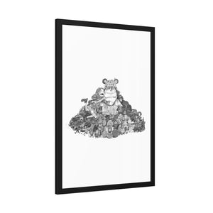 KUMA BLACK & WHITE FRAMED POSTER KUMA BLACK & WHITE FRAMED POSTER
