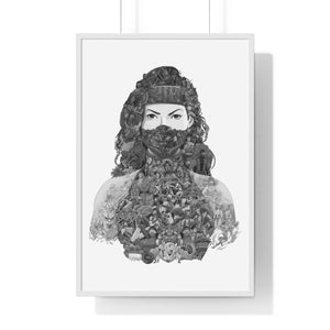 JADE BLACK & WHITE FRAMED POSTER JADE BLACK & WHITE FRAMED POSTER