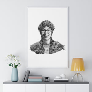 AKIRA TORIYAMA BLACK & WHITE FRAMED POSTER AKIRA TORIYAMA BLACK & WHITE FRAMED POSTER