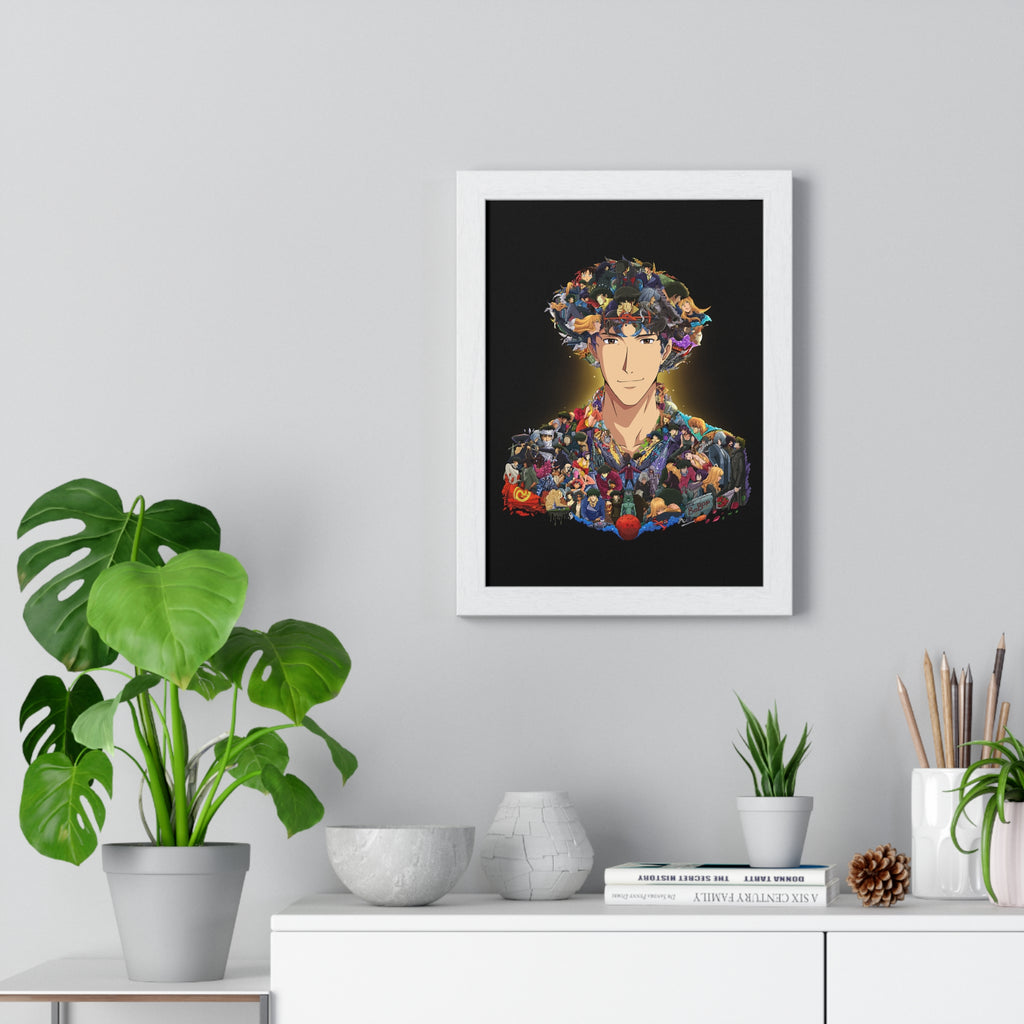 SPIKE SPIEGEL COLOR FRAMED POSTER SPIKE SPIEGEL COLOR FRAMED POSTER