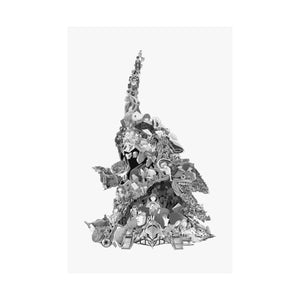 EVA 01 BLACK & WHITE POSTER EVA 01 BLACK & WHITE POSTER