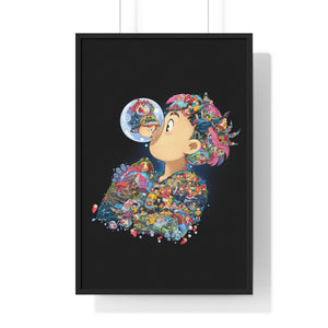 PONYO COLOR FRAMED POSTER PONYO COLOR FRAMED POSTER