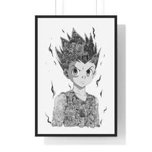 GON BLACK & WHITE FRAMED POSTER GON BLACK & WHITE FRAMED POSTER