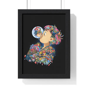 PONYO COLOR FRAMED POSTER PONYO COLOR FRAMED POSTER