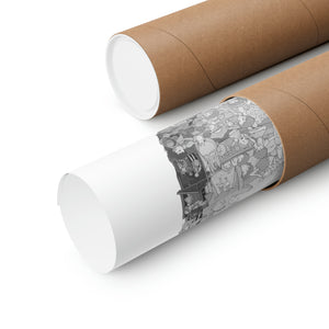 TOTORO BLACK & WHITE POSTER TOTORO BLACK & WHITE POSTER