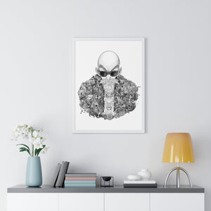 MASTER ROSHI BLACK & WHITE FRAMED POSTER MASTER ROSHI BLACK & WHITE FRAMED POSTER