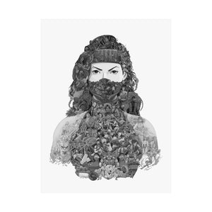 JADE BLACK & WHITE POSTER JADE BLACK & WHITE POSTER