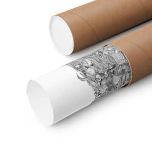 FRIEREN BLACK & WHITE POSTER FRIEREN BLACK & WHITE POSTER