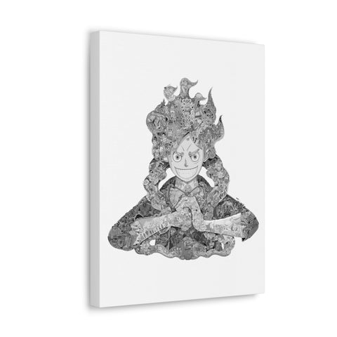 LUFFY GEAR 5 BLACK & WHITE CANVAS LUFFY GEAR 5 BLACK & WHITE CANVAS