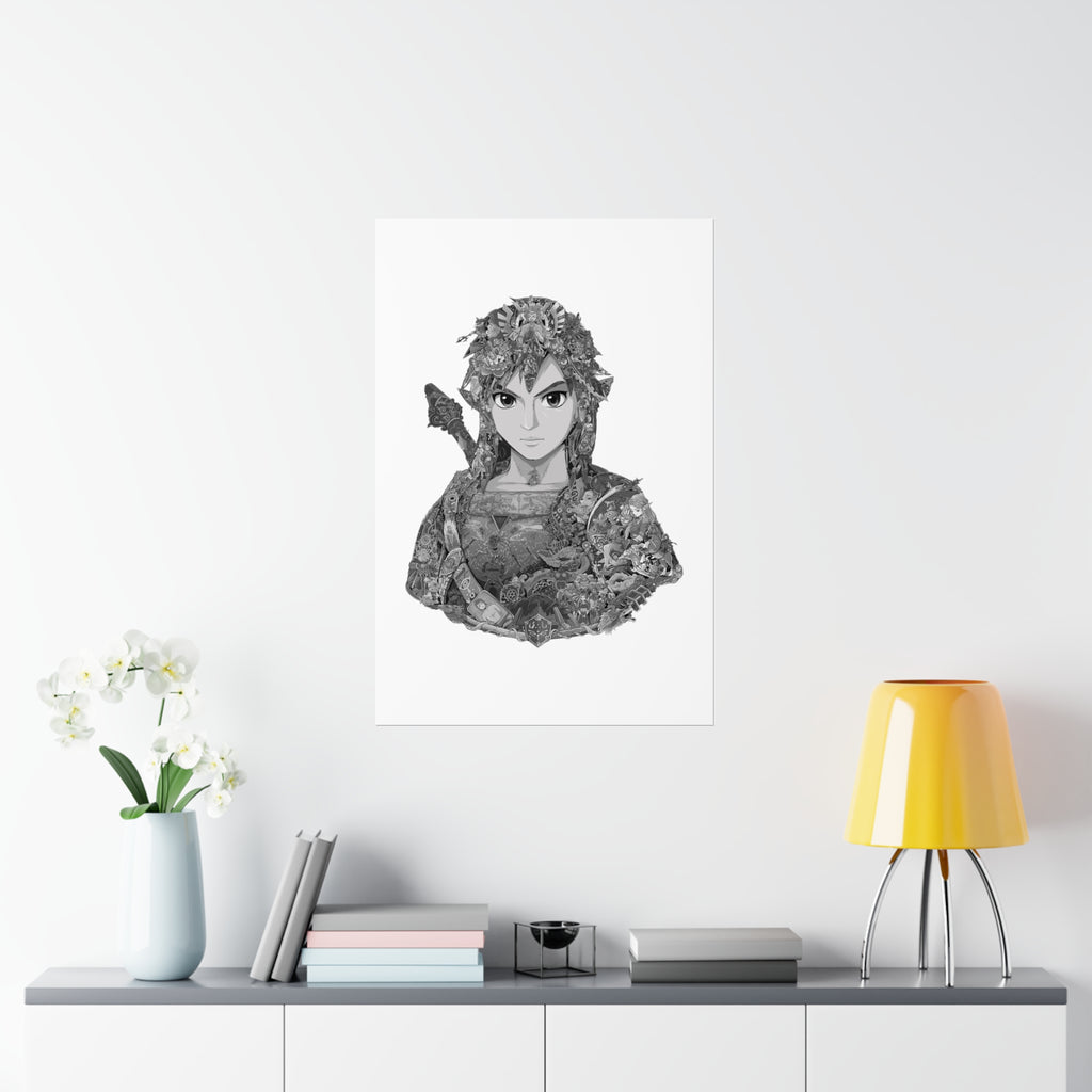 LINK BLACK & WHITE POSTER LINK BLACK & WHITE POSTER