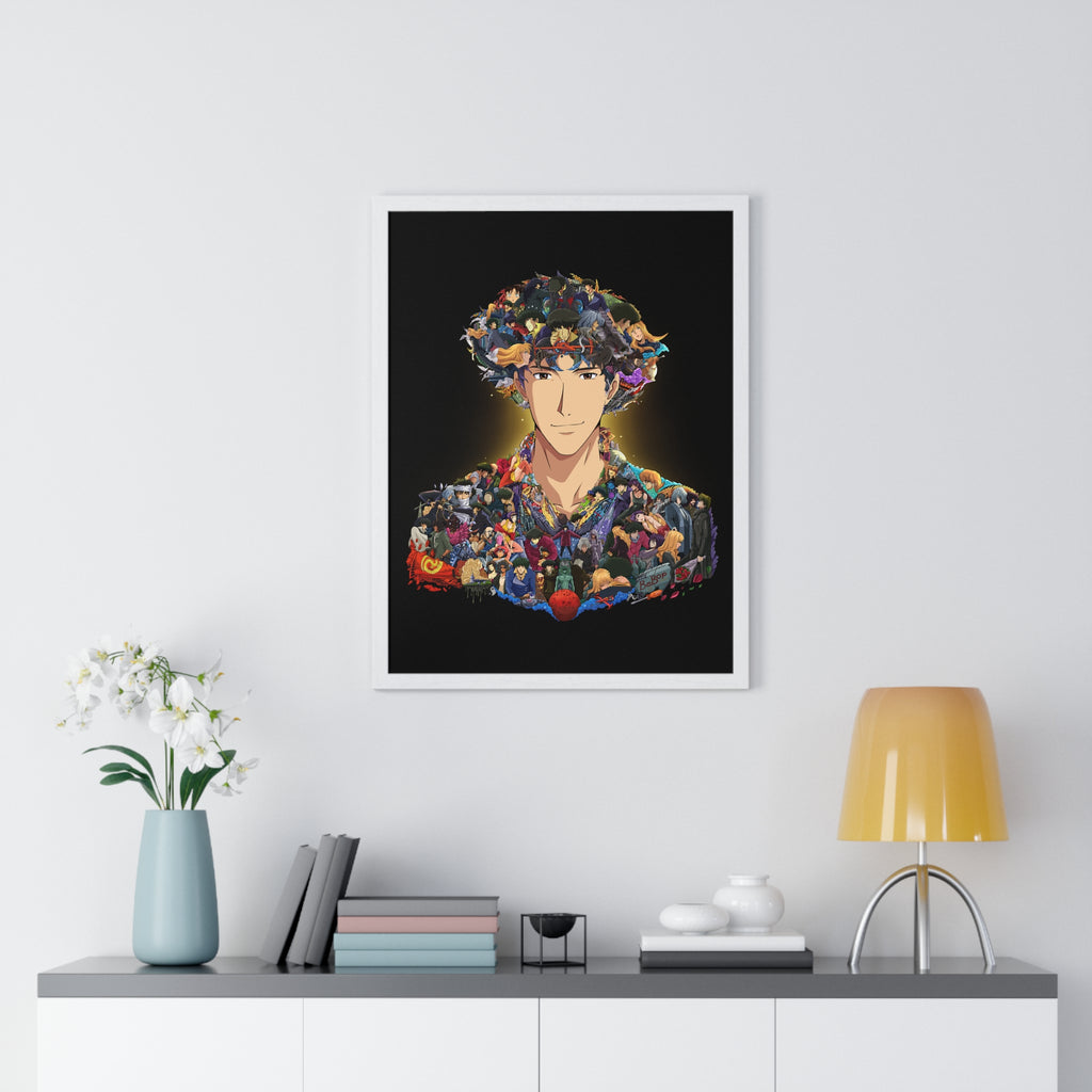 SPIKE SPIEGEL COLOR FRAMED POSTER SPIKE SPIEGEL COLOR FRAMED POSTER