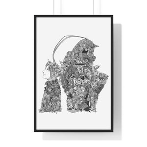 EDWARD ALPHONSE BLACK & WHITE FRAMED POSTER EDWARD ALPHONSE BLACK & WHITE FRAMED POSTER