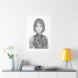 SAKURA BLACK & WHITE POSTER SAKURA BLACK & WHITE POSTER