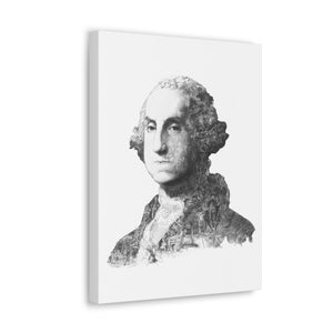 GEORGE WASHINGTON BLACK & WHITE CANVAS GEORGE WASHINGTON BLACK & WHITE CANVAS