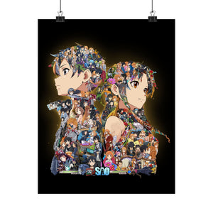 KIRITO ASUNA COLOR POSTER KIRITO ASUNA COLOR POSTER