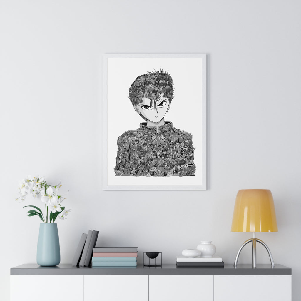 YUSUKE BLACK & WHITE FRAMED POSTER YUSUKE BLACK & WHITE FRAMED POSTER