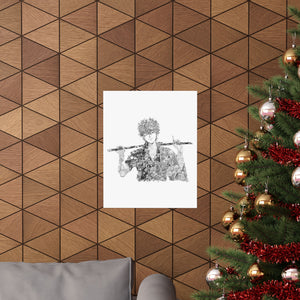 GINTOKI BLACK & WHITE POSTER GINTOKI BLACK & WHITE POSTER