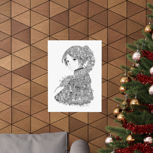 FRIEREN BLACK & WHITE POSTER FRIEREN BLACK & WHITE POSTER