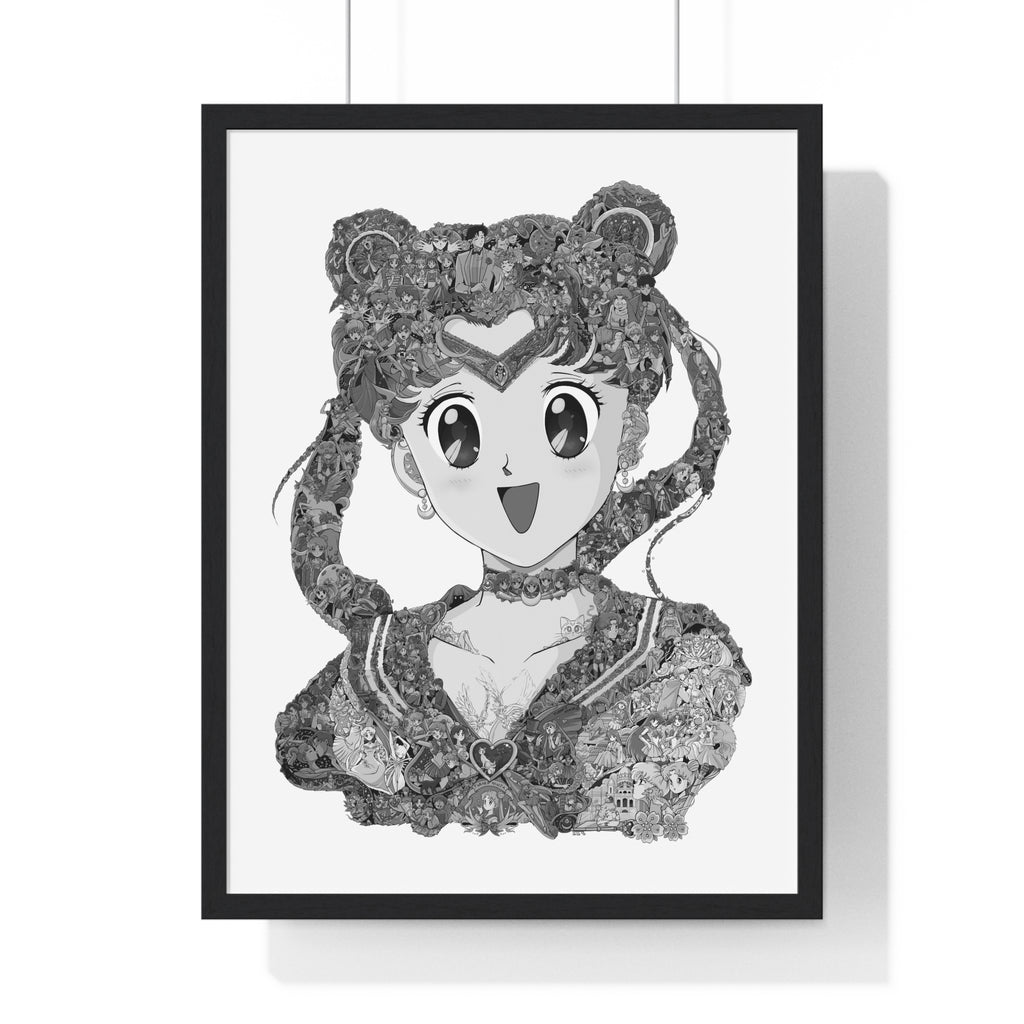 USAGI BLACK & WHITE FRAMED POSTER USAGI BLACK & WHITE FRAMED POSTER