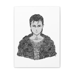 EREN YEAGER BLACK & WHITE CANVAS EREN YEAGER BLACK & WHITE CANVAS