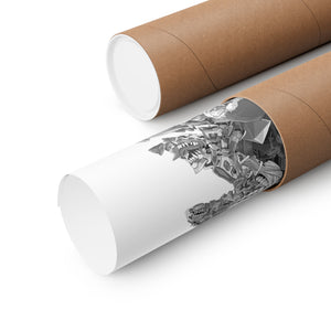 EVA 01 BLACK & WHITE POSTER EVA 01 BLACK & WHITE POSTER