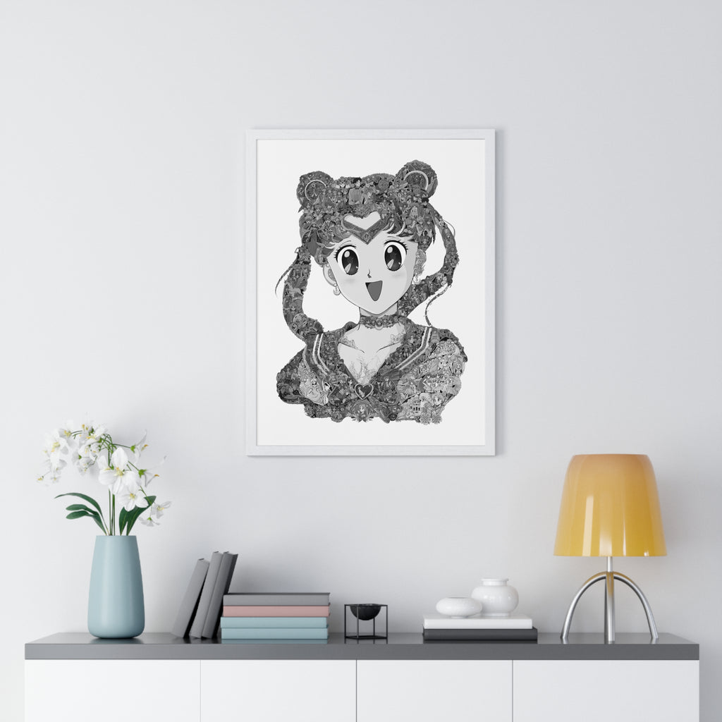 USAGI BLACK & WHITE FRAMED POSTER USAGI BLACK & WHITE FRAMED POSTER